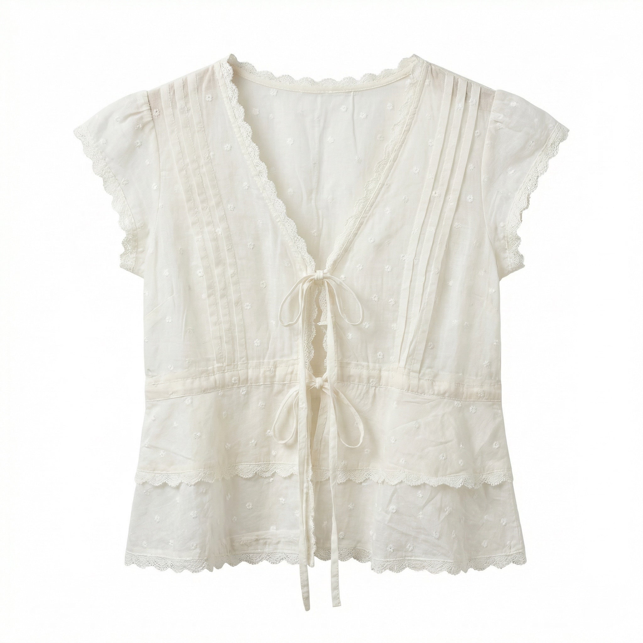 《泰國製造》白色純綿上衣