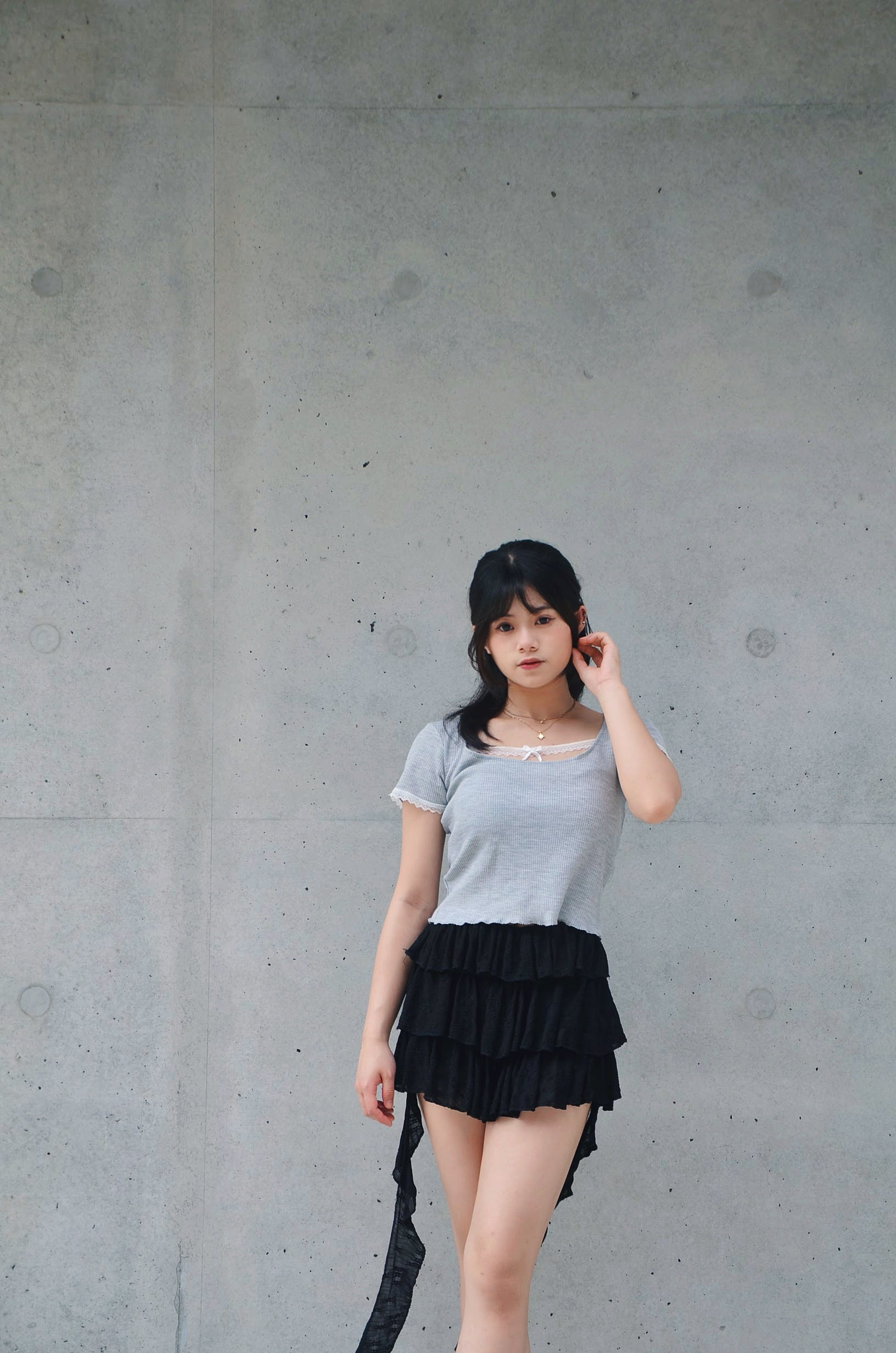 《泰國製造》*online優惠* 灰色蝴蝶結上衣