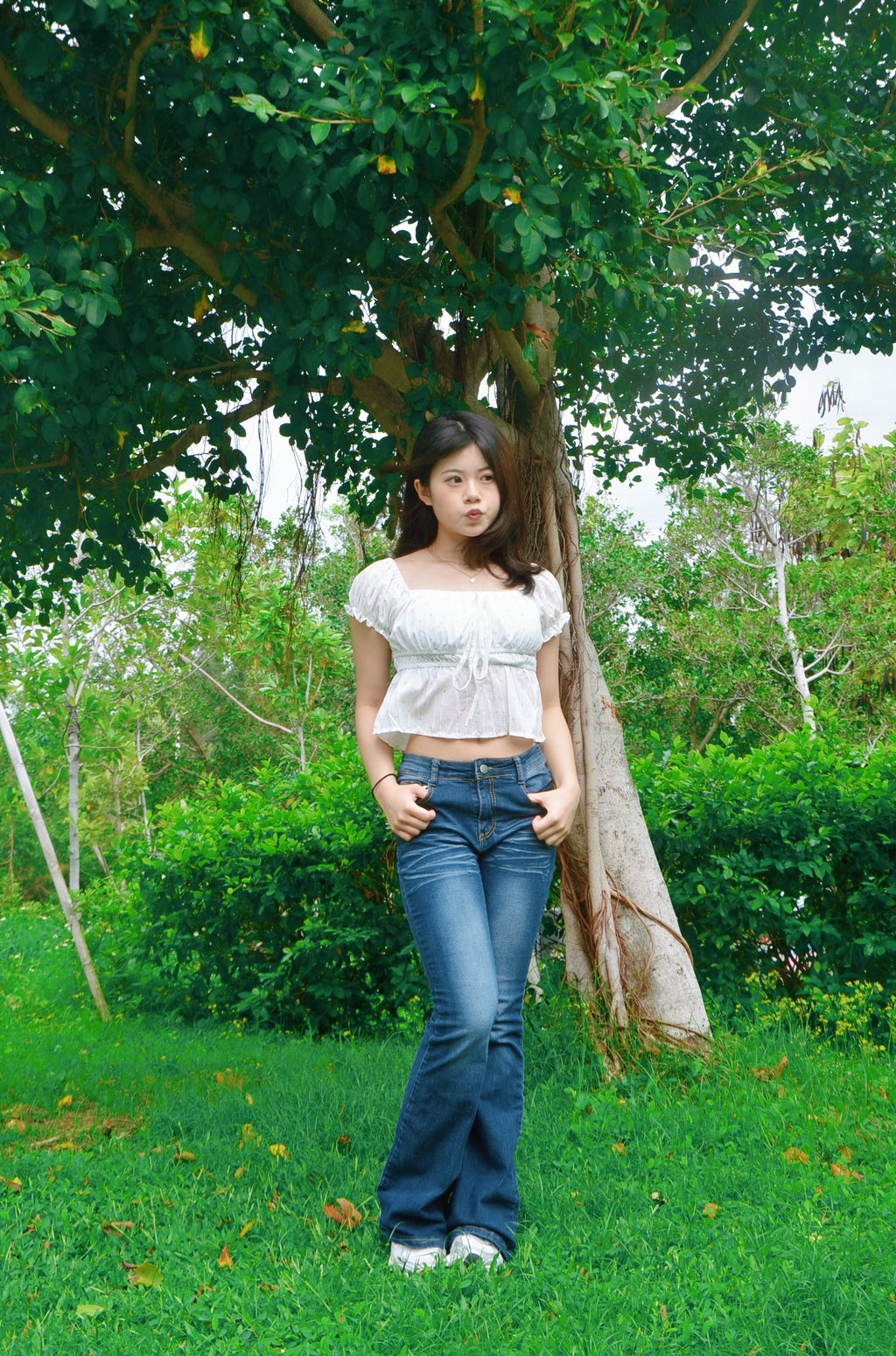 《泰國製造》粉彩色波點上衣