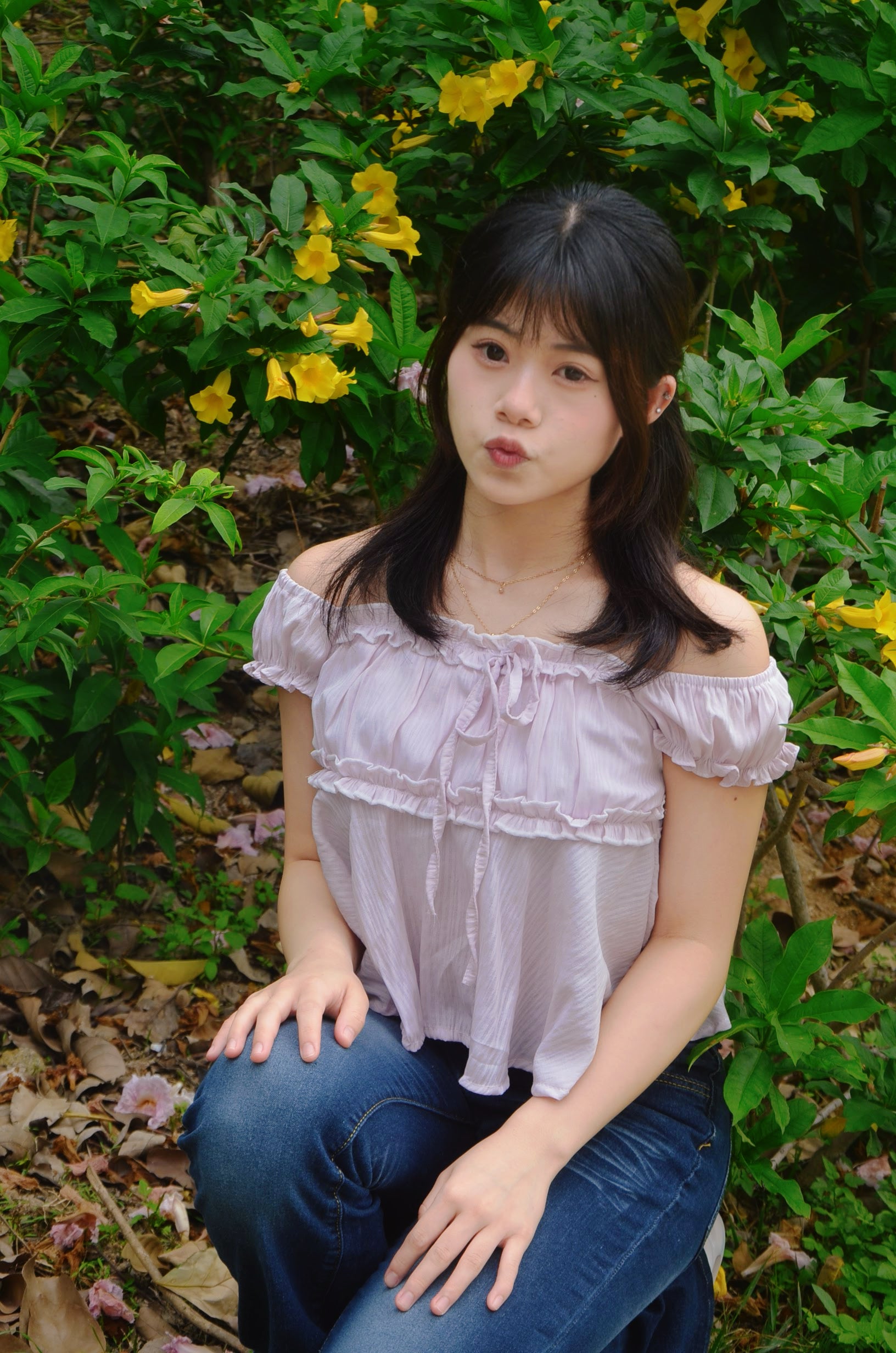 《泰國製造》粉紫色上衣